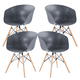 thumbnail image 1 of Set de 4 Sillas FRATELLO MUEBLES Sartré de comedor u oficina color Gris, 1 of 8