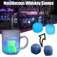 thumbnail image 1 of Xihbxyly Piedras de Whisky Noctilucous, Regalo Único y Genial, Whisky Frío Sin Hielo, Diseño Duradero y Seguro, Perfecto para Amantes Del Whisky, Regalo para Esposo, Abuelo o Aniversario (Juego de 2), 1 of 3