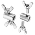 thumbnail image 1 of Unique Bargains 304 Stainless Steel 7mm Hole Wire Rope Clips, 2Pcs Wire Rope Clamp Fasteners Screws, Silver, 1 of 7