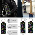 thumbnail image 7 of Uorisanigo Colorful Dog Paws 10 Pieces Car Accessories Set Soft Elastic Automotive Seat Cover and Steering Wheel Cover and Seat Belt Cover and Water Cup Coaster Keychains Fit for Car SUV, 7 of 7