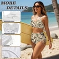 thumbnail image 4 of XYZCANDO Hawaiian Couple Matching Swimwear Duck Camo Beach Outfit Men Board Shorts Women Plus Size Bikini Matching His and Hers Swimsuit Set for Summer Beach Pool Vacation Resort Wear, 4 of 6