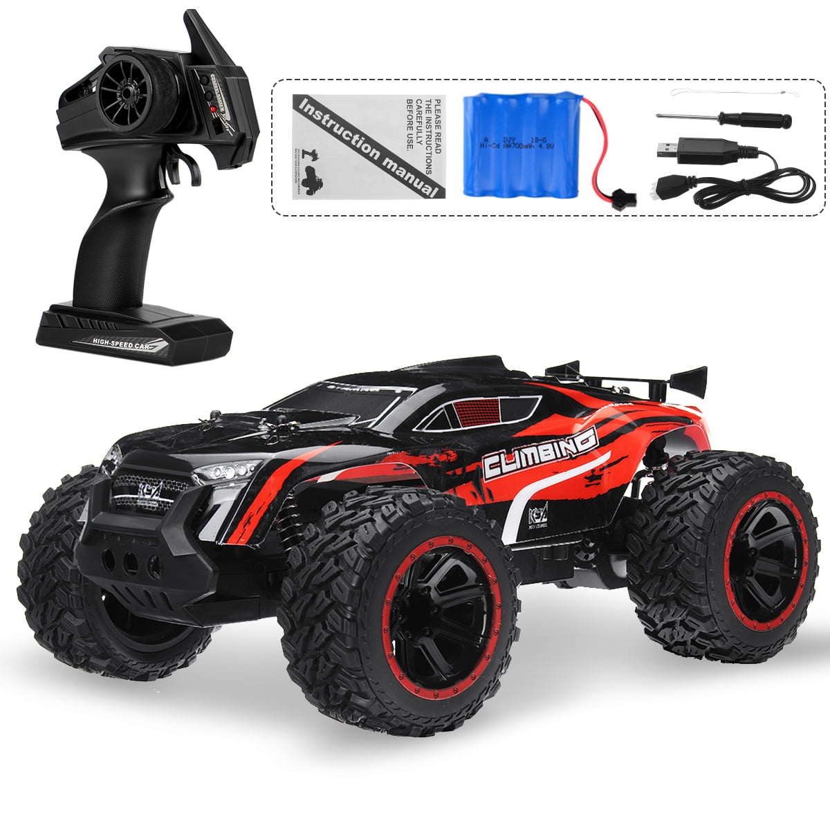 1:14 Scale RC Cars Remote Control Car Toy Off Road Monster Truck ...