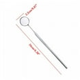 thumbnail image 2 of tooloflife Dental Oral Mirror Mouth Inspection Long Handle for Dental Students Dentist Stainless Steel Glass, 2 of 9
