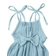 thumbnail image 5 of Hirigin Infant Baby Girl Summer Romper Clothes 6 12 18 24 Months Solid Color Tied Strap Sleeveless Playsuit Jumpsuit Bodysuits, 5 of 7