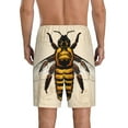 thumbnail image 4 of Lsque Honey Bee Mens Sleep Pajama Shorts,Short Pajama Pants, Cotton Ultra-Soft Knit-XX-Large, 4 of 9