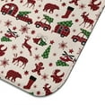 thumbnail image 5 of Multicolor Christmas Camping Pattern Dish Drying Mat for Kitchen 1 Pack, Ultra Absorbent Microfiber Dishes Drainer Mats,16x18in(41x46cm), 5 of 6