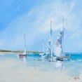 thumbnail image 2 of Penny, Craig Trewin 26x26 White Modern Wood Framed Museum Art Print Titled - Aspendale Sails 1, 2 of 4