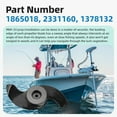 thumbnail image 6 of MKP-33 Trolling Motor Prop Fit for Minn Kota, MKP-33 Weedless Wedge 2 Prop Fits 4" Motor Diameters, 1865018 Replace 1378132 Prop Kit, Trolling Motor Replacement Parts, 6 of 6