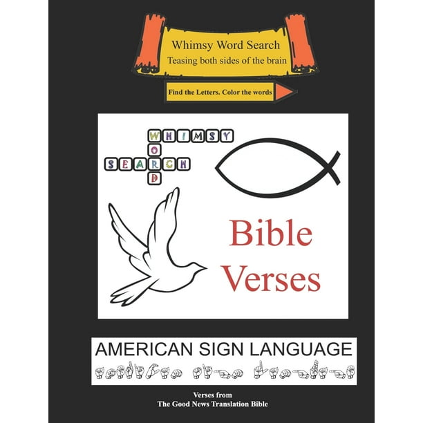 Whimsy Word Search, Bible Verses, Calendar, American Sign Language, ASL