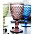thumbnail image 1 of Hermosa copa europea de vino tinto en relieve de color, copa creativa para fiestas de hotel, copa para banquetes, 1 of 6