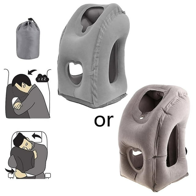 Inflatable Travel Pillow Neck Pillow For Airplanes Trains Office Napping Decor
