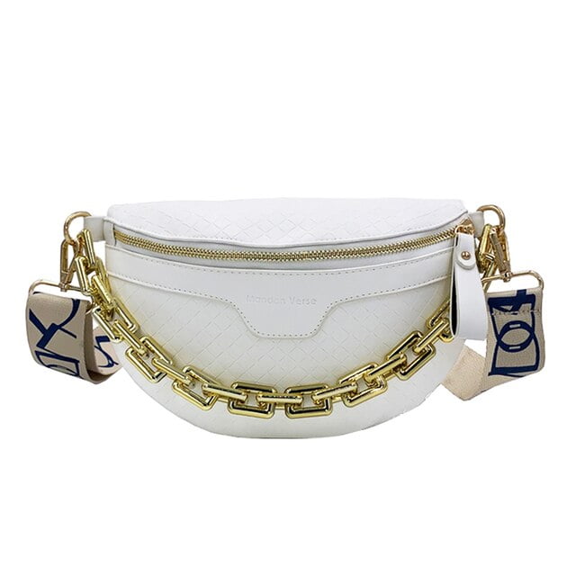Luxury Women's Fanny Pack High Quality Waist Bag Thick Chain