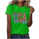 thumbnail image 4 of Karight Womens Summer Short Sleeve Tops Bow Printed Shirts Beach Vacation Outfits Workout Tshirts Casual Clothes, 4 of 4