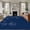 Blue, variant on Retro Beige Flowers 3ft Area Rug, Rustic Abstract Floral Simple Art Washable Non-Slip Small Round Rugs for Entryway Bedroom Kitchen, Soft Circle Carpet for Dining Room, Playroom Nursery Rug