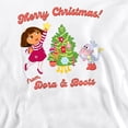 thumbnail image 2 of Dora The Explorer Happy Holidays From Dora And Boots Unisex Adult Crewneck Sweatshirt, 2 of 5