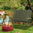 thumbnail image 2 of Outsunny Double Folding Chair, Loveseat Camping Chair for 2 Person, Green, 2 of 10