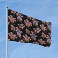 thumbnail image 2 of Vsdgher Bouquet Print Outdoor Decorative Flag 4x6ft, Suitable for outdoor decoration, can be hung indoors, on outdoor lawns, balconies, parties, 2 of 5