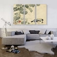 thumbnail image 2 of ARTCANVAS Bird With Caterpillar 1892 Canvas Art Print by Imao Keinen - Size: 60" x 40" (0.75" Deep) (3-Piece), 2 of 9