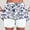 White, Blue, variant on Women High Waist Floral Graphic Print Tennis Skort Built-in Shorts Casual Athletic Skirt