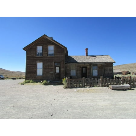 Canvas Print Mine Ghost Gold Town Bodie California Historic Stretched Canvas 10 x (Best California Ghost Towns)