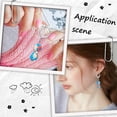 thumbnail image 5 of 1 Box 20Pcs Stitch Markers Crochet Stitch Marker Cute Round Polymer Clay Beads Charms Clip On Removable Leverbacks Zipper Pull Charm Locking Knitting Markers for Yarns DIY Sewing Quilting for DIY, 5 of 9