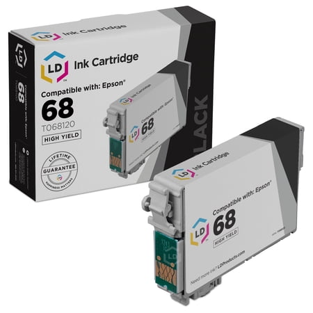 LD Remanufactured Cartridge Replacement for Epson 68 T068120 High Yield (Black)