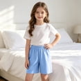 thumbnail image 3 of OGLCCG Boys Lounge Shorts 3 Pack Cotton Baggy Sleepwear Bottoms Comfortable Breathable Elastic Waist Summer Shorts 5-15 Years, 3 of 8