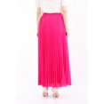 thumbnail image 4 of Fuchsia Chiffon Pleated Maxi Skirt with Elastic Waist Band, 4 of 5