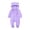 Purple#9527, variant on BOOMNY Toddler Girls Flannel Jumpsuits Solid Long Sleeve Jumpsuits for Kids Soft Warm Winter Loungewear Romper