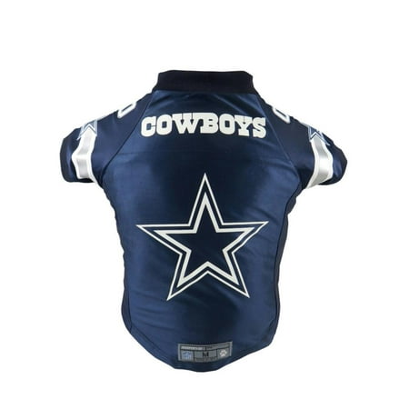 Pets First Raglan Mesh Dallas Cowboys NFL Dog Cat Jersey, Blue, XL