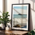 thumbnail image 5 of Malibu Pier V - Malibu California Photography Seascape Ocean Waves Coast Beach Boardwalk Black Framed Wall Art Print 9 x 12 inches, 5 of 13