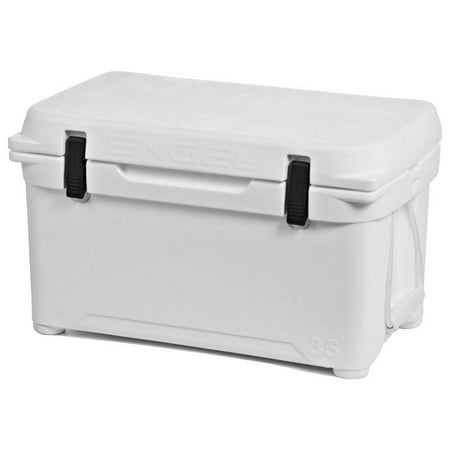 UPC: 0816219020070 | ENGEL 35 Qt 42 Can High Performance Roto Molded Ice Cooler  White