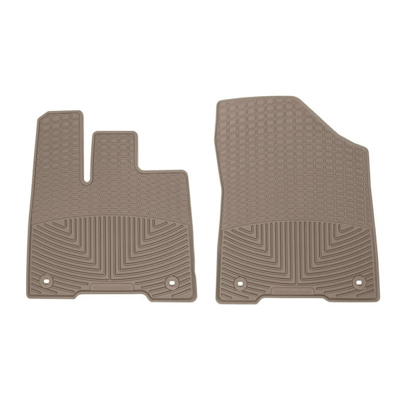WeatherTech All-Weather Floor Mats compatible with 2021-2024 Toyota Sienna - 1st Row (Driver & Passenger), Tan