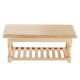 thumbnail image 1 of MERIGLARE 1:12 Scale Miniature Unpainted Wooden Dining Tea Coffee End Table Furniture for, 1 of 8