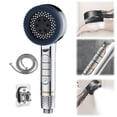 thumbnail image 1 of Shower Head High Pressure With Handheld Filtered Shower Heads 3+1 Modes With 60 Inch Hose & Adjustable Bracket High Pressure Shower Filter Head For Hard Water Showerhead, 1 of 6