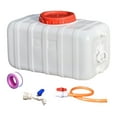 thumbnail image 3 of S SERENABLE Contenant d'Eau de Camping Réutilisable avec Robinet et Tuyau pour Camping, Voiture, Randonnée Blanc 47,5 kg, 3 of 9