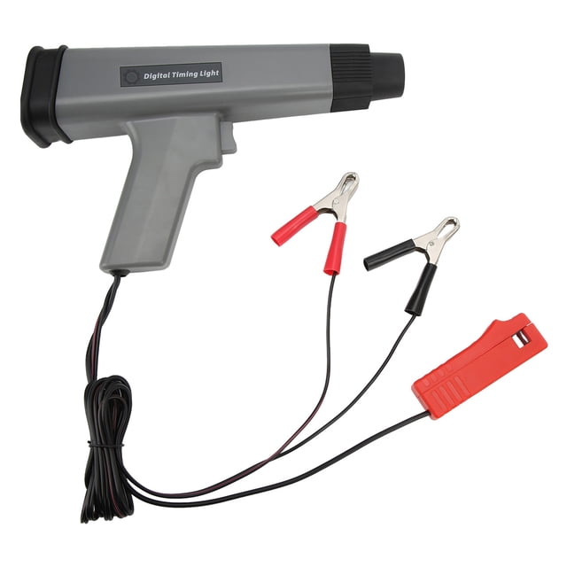 Luz de sincronización, comprobador de chispa de encendido portátil de 12 V con pantalla LED de alta visibilidad para motores de automóviles y motocicletas, herramienta profesional para un ajuste