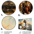 thumbnail image 3 of Designart "Polo Sport Country Clubs painting I" Animals Metal Art Living Room, 3 of 5