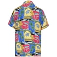 thumbnail image 2 of HAPPY BAY Men's Hawaiian Shirts Short Sleeve Button Down Shirt Mens Vacation Shirts Summer Beach Casual Tropical Shirts for Men Funny 6XL Dolphin Turtle, Multicoloured, 2 of 6