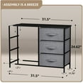 thumbnail image 6 of Extra Wide Dresser Organizer With 6 Drawers - Black, 6 of 8