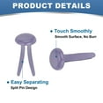 thumbnail image 4 of Uxcell 1000Pcs Paper Brass Fasteners Split Pins Purple 0.2 x 0.35", 4 of 7
