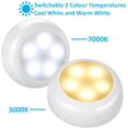 thumbnail image 2 of Puck Lights with Remote, TEYJRY Wireless Led Puck Lights Battery Operated, Led Puck Lights with Remote Control, Led Under Cabinet Lighting, Dimmable Closet Light Battery Powered (3 Pack), 2 of 10