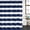 Navy, variant on Polyester Fabric Pink Stripe Shower Curtain, Modern Simple Geometric White Striped Waterproof Bathtub Curtain Bathroom Decor Set with Hooks 72 x 96 Inches