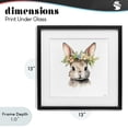 thumbnail image 4 of Stupell Industries Cottage Woodland Rabbit Flower Crown Black Framed Print Under Glass, 13 x 13, by Roozbeh, 4 of 8