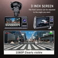thumbnail image 4 of 1080P Dash Cam with Loop Recording, G-Sensor, 3 Lenses, Night Vision, 4 of 10