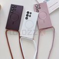 thumbnail image 2 of Crossbody Necklace Lanyard Cord Rope For Magsafe Matte Plating Case For Samsung S24 S23 Ultra S22 Plus S20 Shockproof Soft Cover, 2 of 5