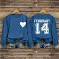 thumbnail image 2 of Valentine'S Sweatshirt for Women St Patricks Day Shirt Cute Heart Graphic Long Sleeve Valentine Outfits Love Heart Shirts Casual Long Sleeve Valentine Tshirt Clothes Tops, 2 of 6