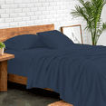 thumbnail image 2 of Aanya Linen 600 Thread Count Sheet Sets | 100% Long Staple Cotton - 20" Inch Deep Pocket - (Size - King, Medium Blue), 2 of 4