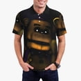 thumbnail image 2 of Lsque Five Nights At Freddy'S Pattern Golf Shirts for Men Dry Fit Print Moisture Wicking Performance Short Sleeve Polo Shirt-X-Large, 2 of 7
