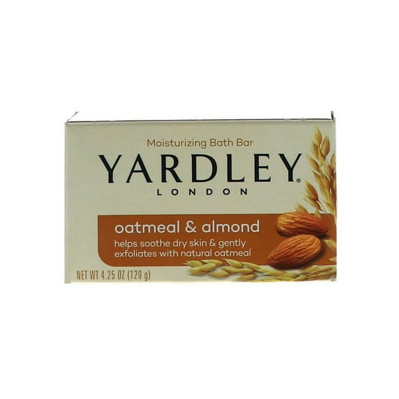Yardley Oatmeal & Almond Bath Bar, 4.25 oz Pack of 2